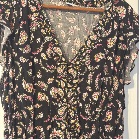 Black Floral Dress - Picture 3 of 8